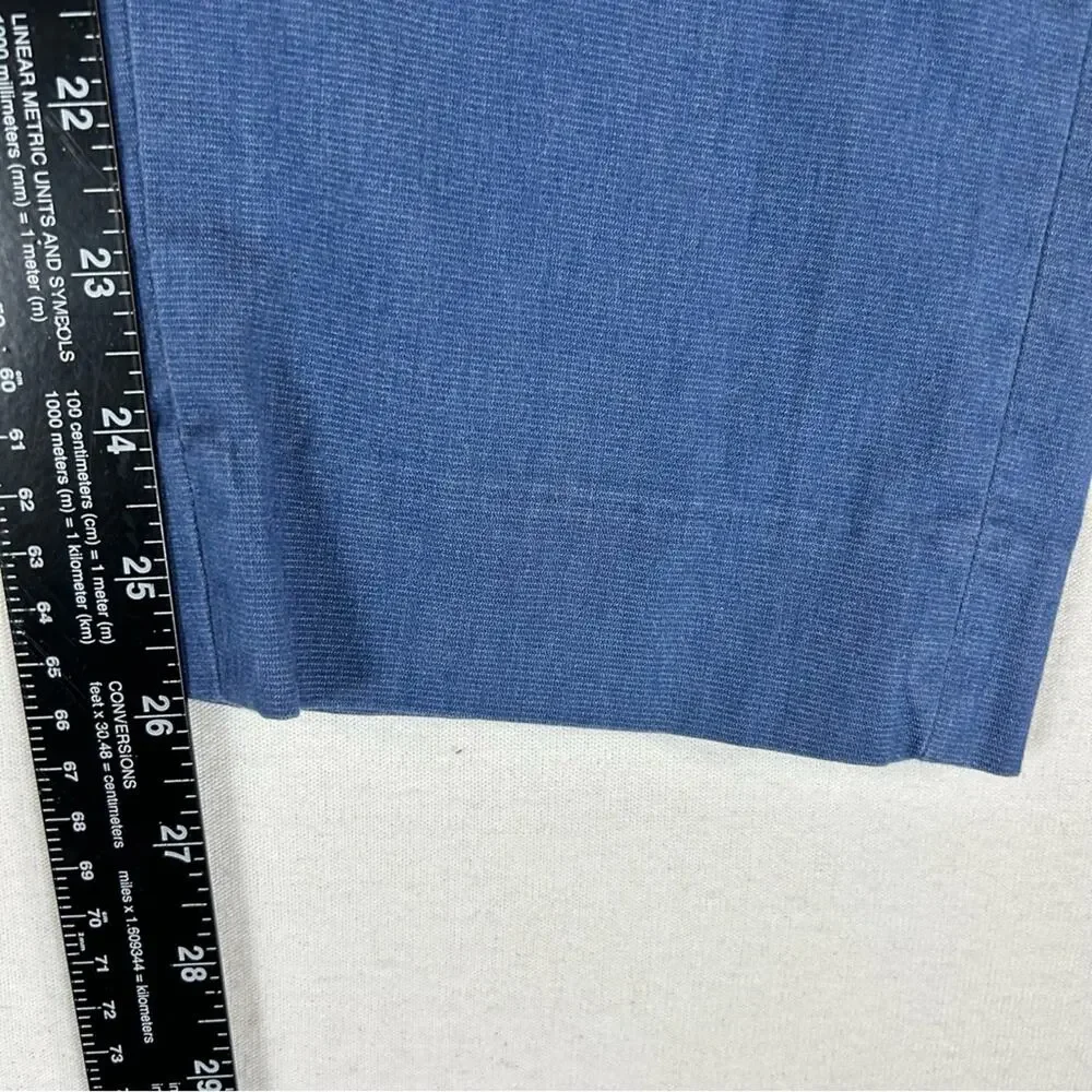 Banana Republic Blue Avery Ponte Pants Women’s 4 Ankle Slim Straight Mid Rise - Picture 10 of 12